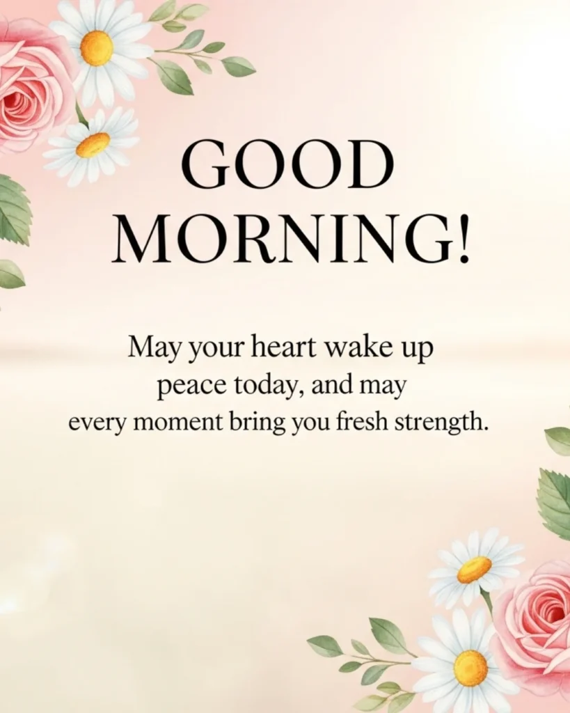 Beautiful good morning blessings with peaceful sunrise quotes