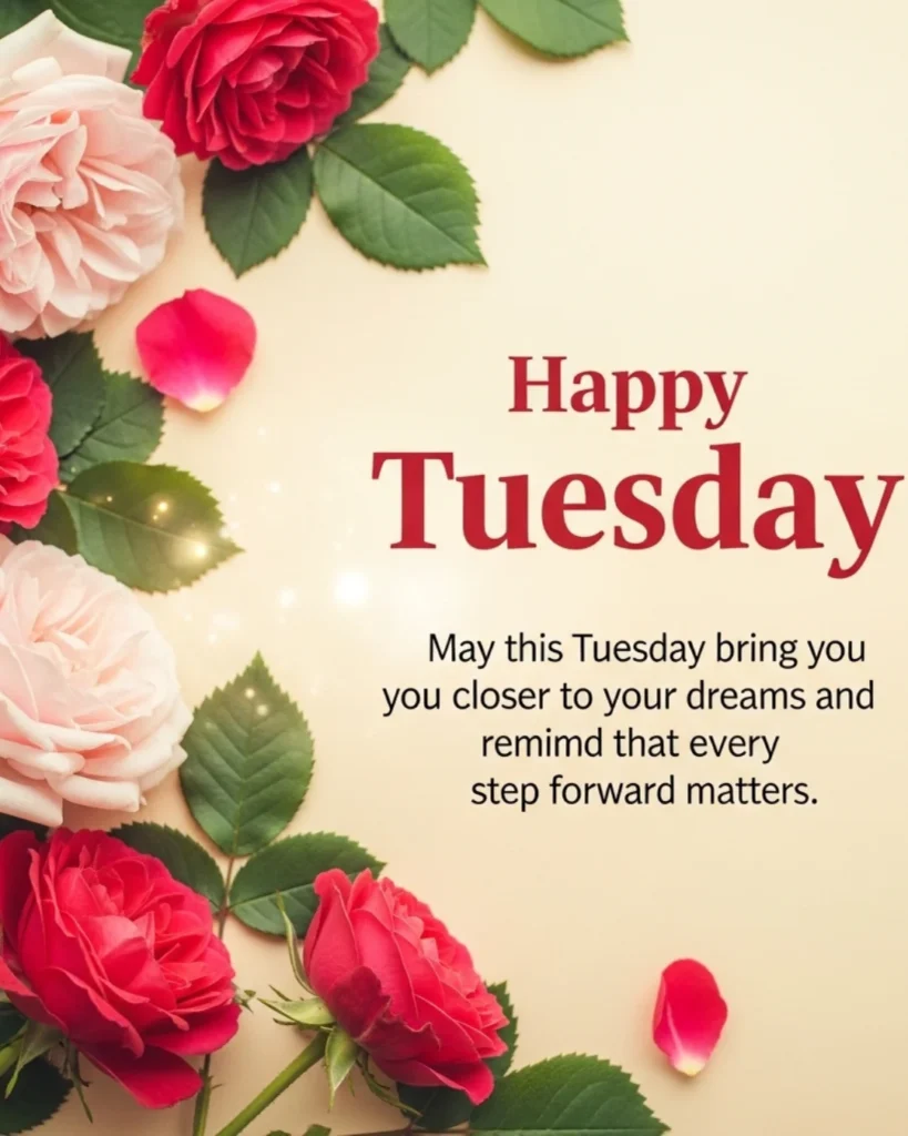Tuesday blessings message card