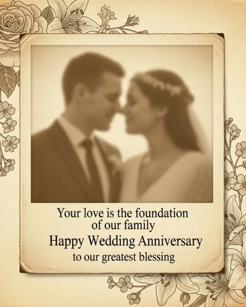 Heartwarming anniversary wishes for grandparents with emotional and vintage theme