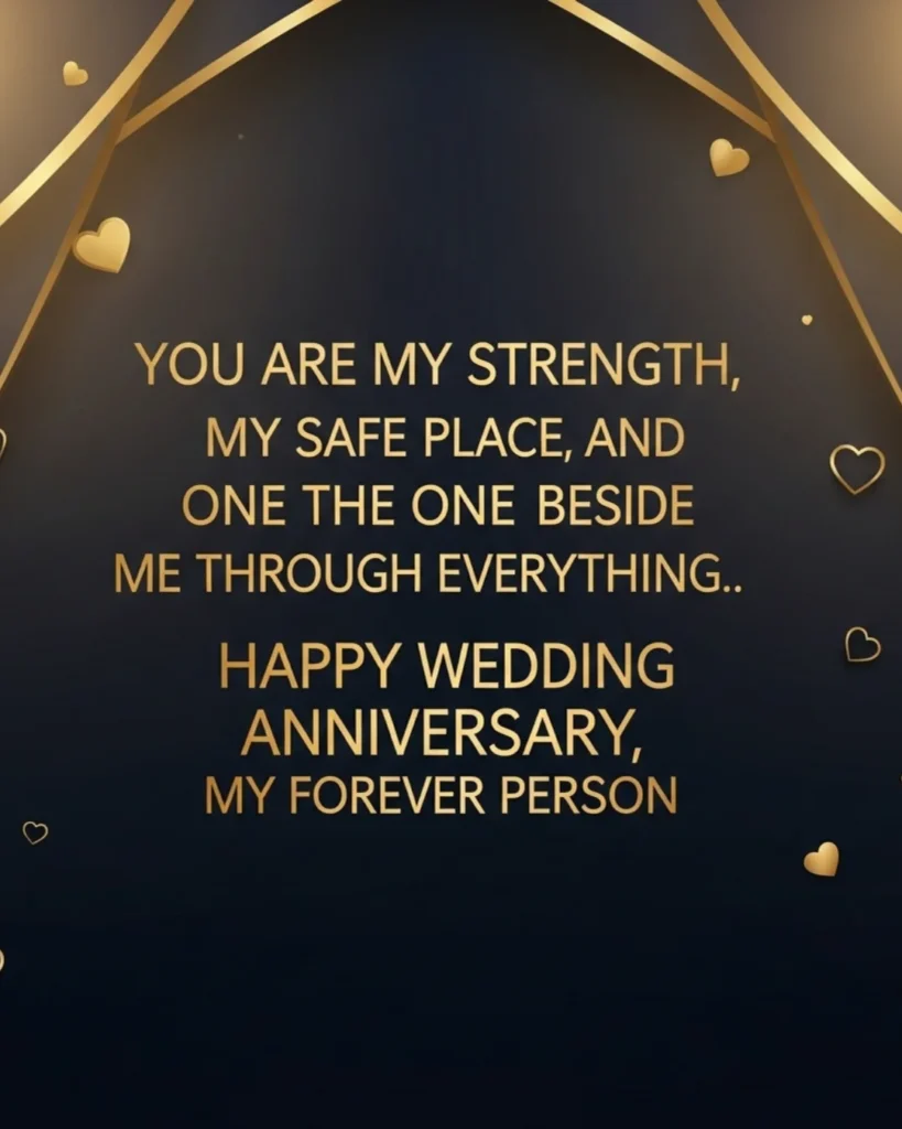 Heartfelt anniversary wishes for husband with loving quote and modern card style