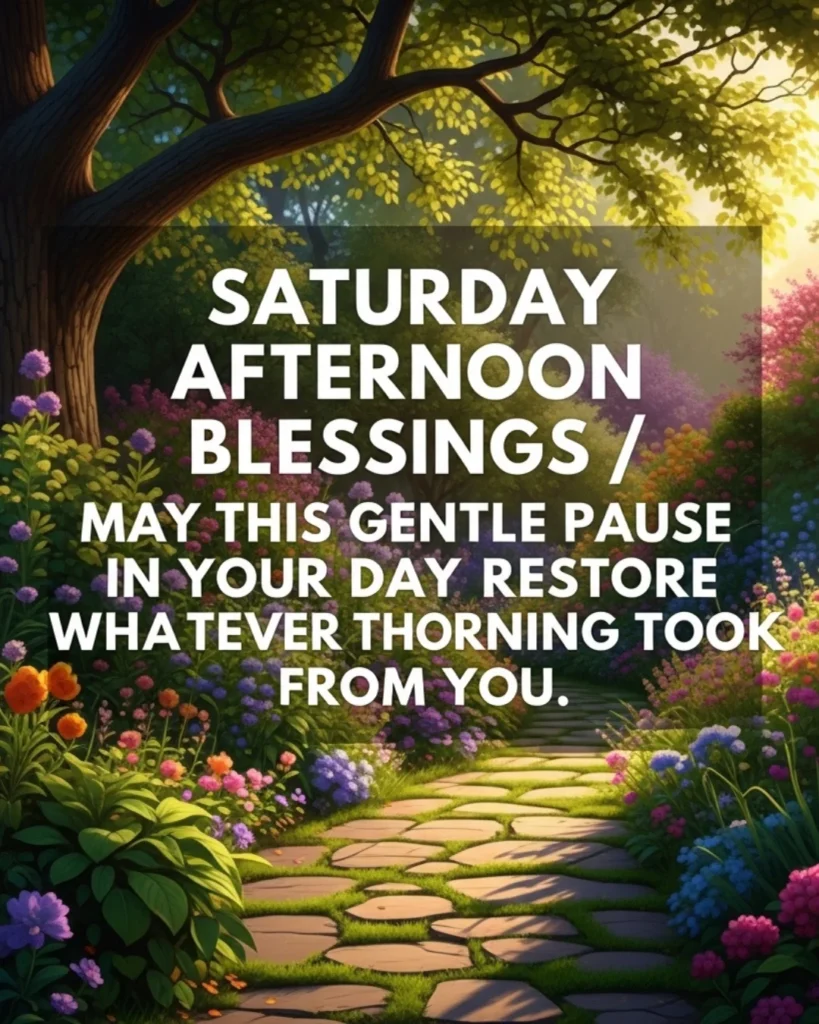 Calm afternoon blessing encouraging a peaceful pause and reflection during the middle of the day.