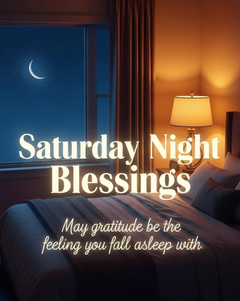 Nighttime blessing focusing on releasing the day’s worries and falling asleep with a heart full of gratitude.